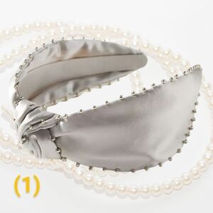 Anthropology Everly Satin Beaded Silver Grey Cushion Comfort